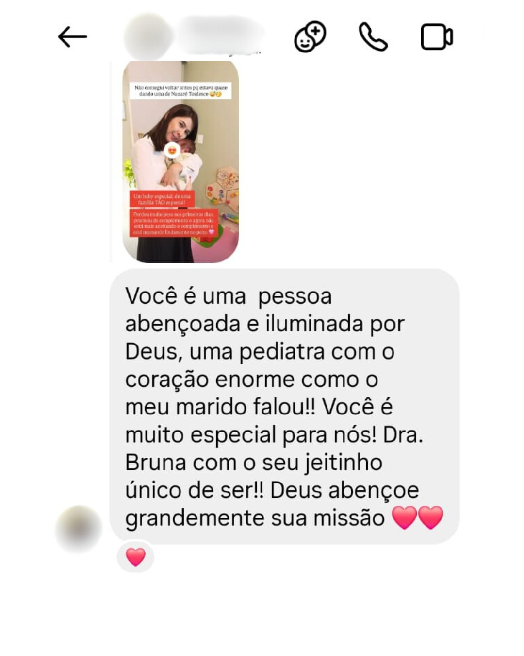 Depoimento de paciente sobre a Dra. Bruna Lustosa
