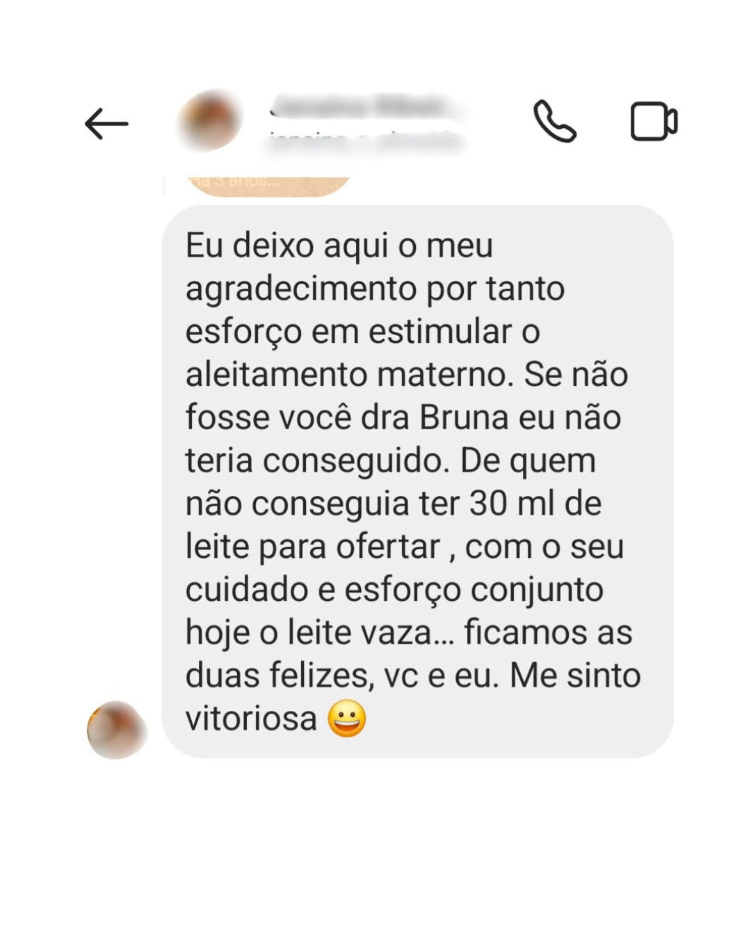 Depoimento de paciente sobre a Dra. Bruna Lustosa